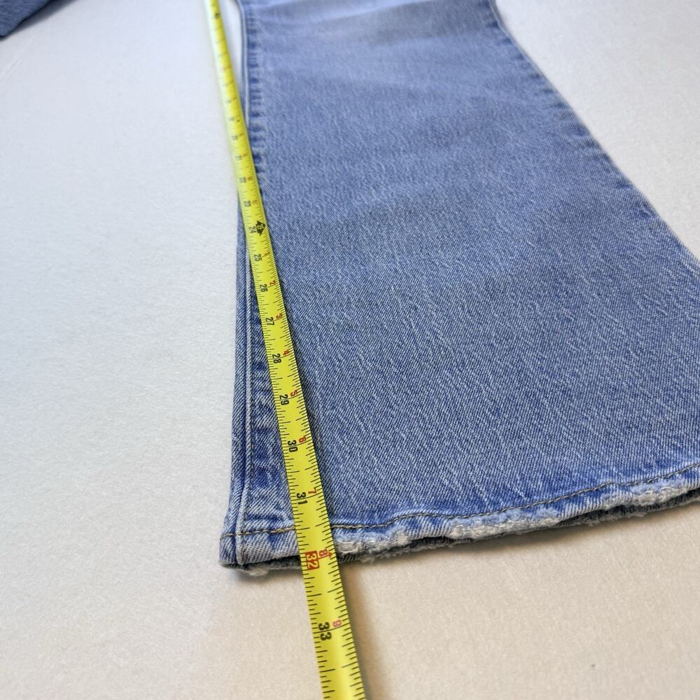 Levi's Premium Women's 31x33 Medium Wash Blue Denim Ribcage Boot High Rise Jeans - Picture 9 of 9